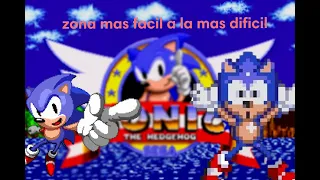 Zonas de Sonic 1 "De la mas facil a la mas dificil"