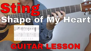 Sting: Shape of My Heart (Guitar Lesson)