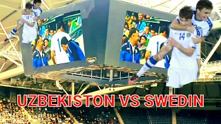 uzbekiston vs swedin futbol  2.1 швется / узбекистон 2...1