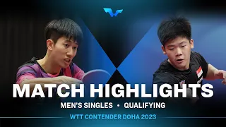 Liang Yanning vs Quek Izaac | MS Qual | WTT Contender Doha 2023