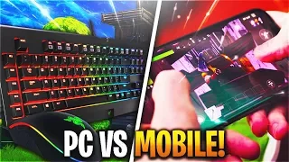 PC vs. MOBILE SQUADS // "I GOT 15 KlLLS!" (Fortnite: Battle Royale)