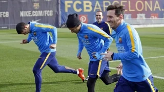 FC Barcelona training session: Attention turns to Granada