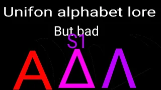 Unifon alphabet lore but bad|A-ƎR