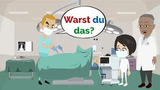 Deutsch lernen | Lisas pupst im Krankenhaus! | Wortschatz und wichtige Verben