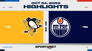 NHL Highlights | Penguins vs. Oilers - October 24, 2022