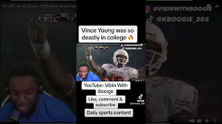 Vince Young Was A Cheat Code😮‍💨🔥|#shorts #football #collegefootball #highlights #reaction