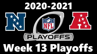 NFL Playoff Picture 2020 Season!  (WEEK 13)