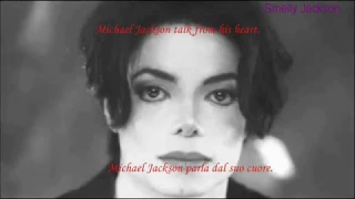 Michael Jackson crying at phone with Piers Morgan. (Sub Ita).