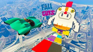 GTA 5 🐷 MEGA RAMPA FALL GUYS  !!! 🐷 DAJE !!!