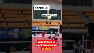 Korea sepaktakraw best clips 2022🇰🇷🔥🔥#trending #viral #sepaktakraw #korea