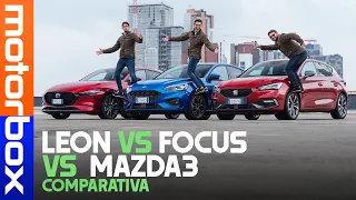 Ford Focus, Mazda3, Seat Leon | Compatte MILD HYBRID a CONFRONTO