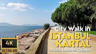 Istanbul, Kartal District Walking Tour | City Vibes in Coastal Road | 4K UHD