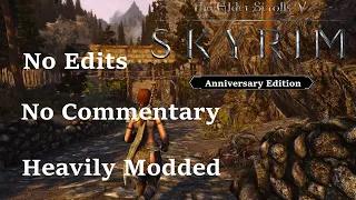 Skyrim Gameplay. Heavily modded. No edits. No commentary. Part 1