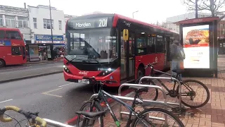 8189, SN17MWP on the Bus Route 201 in London Road/Morden Station to Herne Hill Station.