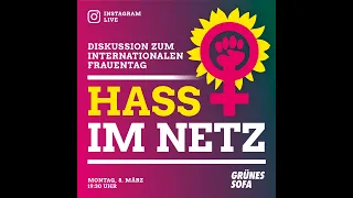 GRÜNES Sofa #6 - Hass im Netz (mit Katharina Schulze, Prof. Eva Hoven und Lucie Hammecke)