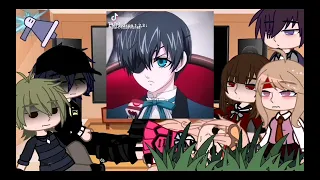 Dv3 react to Kokichi past as Ciel||Sebastian, Grell, Ciel||cringe no backstory||lazy version