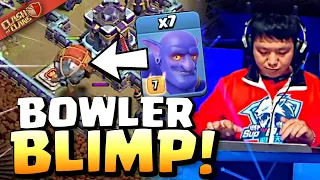 Wei takes $1 MILLION RISK against NAVI with BOWLER BLIMP in World Championship! Clash of Clans