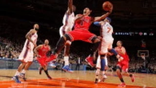 Derrick Rose Flying Through the Air