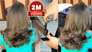 Step Cut For Medium Hair || step by Step || cutting || Haircut || sumansi Sahgal