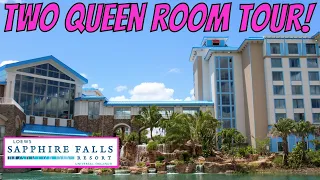 STANDARD 2 QUEEN ROOM POOL VIEW TOUR | Loews Sapphire Falls Resort Orlando, FL | FREE WATER TAXI!