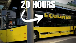 20 Hours In ECOLINES Direct Bus from Berlin to Riga | TRIP REPORT