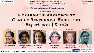 #GenderGaps | E57 | Dr Mridul Eapen | Pragmatic Approach to Gender Responsive Budgeting: Kerala HQ