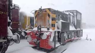 Blizzard blasts Bo'ness railway