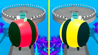 Bee Ball vs Color Reverse in Rolling Ball Sky Escape | Levels 206-209