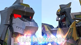 Dragonzord Battle mode - Megadragonzord / Megazord 3d model animation test CGI battle (fanfilm)