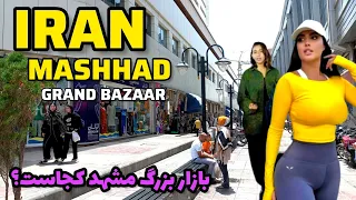 People in the busiest street in Mashhad 🇮🇷 IRAN 17 shahrivar Grand Bazaar Vlog ایران