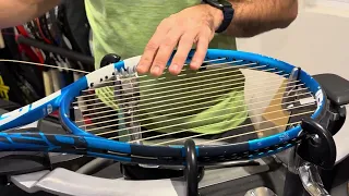 How to re-string a Babolat Evo drive lite tennis racquet