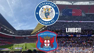 DEVASTATION AT WEMBLEY! | Carlisle United vs Stockport County Match Day Vlog
