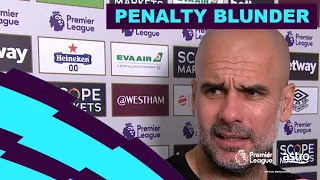 Pep Guardiola was REMINDED of Riyad Mahrez's penalty MISS against Liverpool in 2018/19 season