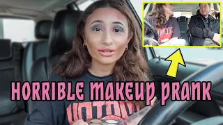 I Did My Makeup Horribly to See How My BestFriend Would React! *PRANK*