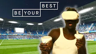 Playing Football In Virtual Reality | Be Your Best