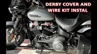 Willie G Derby Cover and Screamin Eagle Spark Plug Wires Install