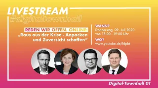 #digitaltownhall: Raus aus der Krise - Anpacken und Zuversicht schaffen