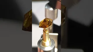 #Shorts Rare Gem Faceting Sphalerite 💎 3 Times Higher Dispersion Than Diamonds 💎 Prepolishing