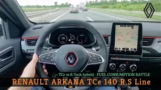 Renault Arkana TCe 140 EDC - consumption on 130 km/h (+POV test ride)