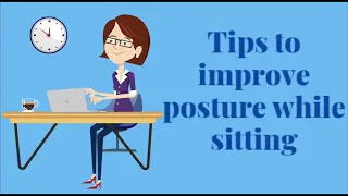 How can we improve posture while sitting||Tips to improve sitting posture ||HealthFit