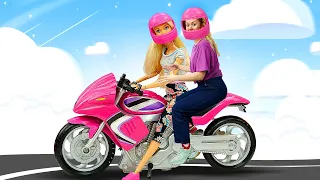 Мотоцикл для Барби! Лепим из пластилина Play Doh в видео для девочек про куклы Barbie