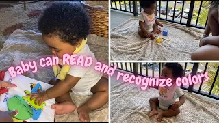 TEACHING MY 8 MONTH OLD BABY | COGNITIVE DEVELOPMENT | READING, RECOGNITION, COLORS, AND SENSORY