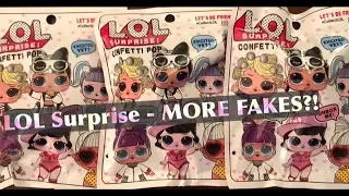 LOL Surprise FAKE Confetti Pop in Bags!? Real vs Fake Comparison - How to Spot a Fake L.O.L. Doll