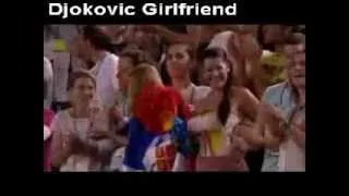 Novak Djokovic Pointing Out Her Girlfriend