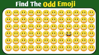 find the odd one out emoji challenge easy medium hard level....