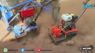 Earth Compactor working with petrol and diesel engine, useful Plate Compactor, Sun Industries