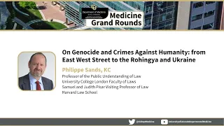 On Genocide and Crimes Against Humanity: from East West Street to the Rohingya and Ukraine