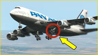 Boeing 747 Pilot Save All Passengers After Landing Gear Failure | X-Plane 11