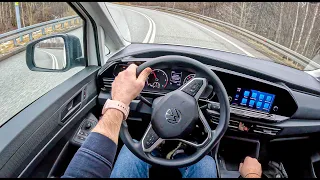 2023 Volkswagen Caddy V Cargo [2.0 TDI 102 HP] |0-100| POV Test Drive #1589 Joe Black