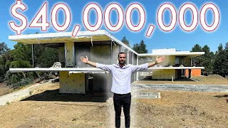 Touring a 40 MILLION DOLLAR Mega Mansion Construction site! | Beverly Hills Mansion Tour